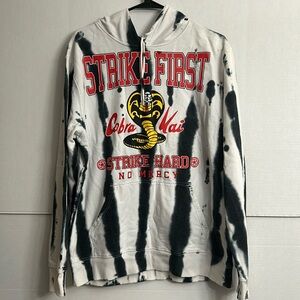 Cobra Kai hoodie bioworld mens size L tie dye